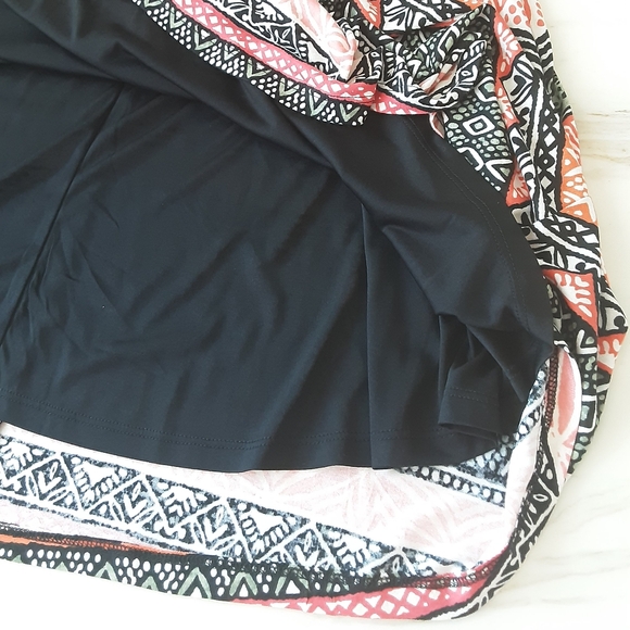 LOFT Riverwalk Fit and Flare Abstract Stripe Print Sleeveless Dress Sz 2 - Picture 7 of 9